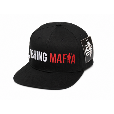 Бейсболка с прямым  козырьком, цвет Черный FishingMafia
