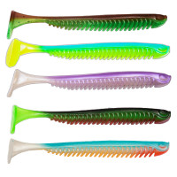 Приманка силиконовая FISH GAMES FANTOM 5,5″, цвет Микс #1